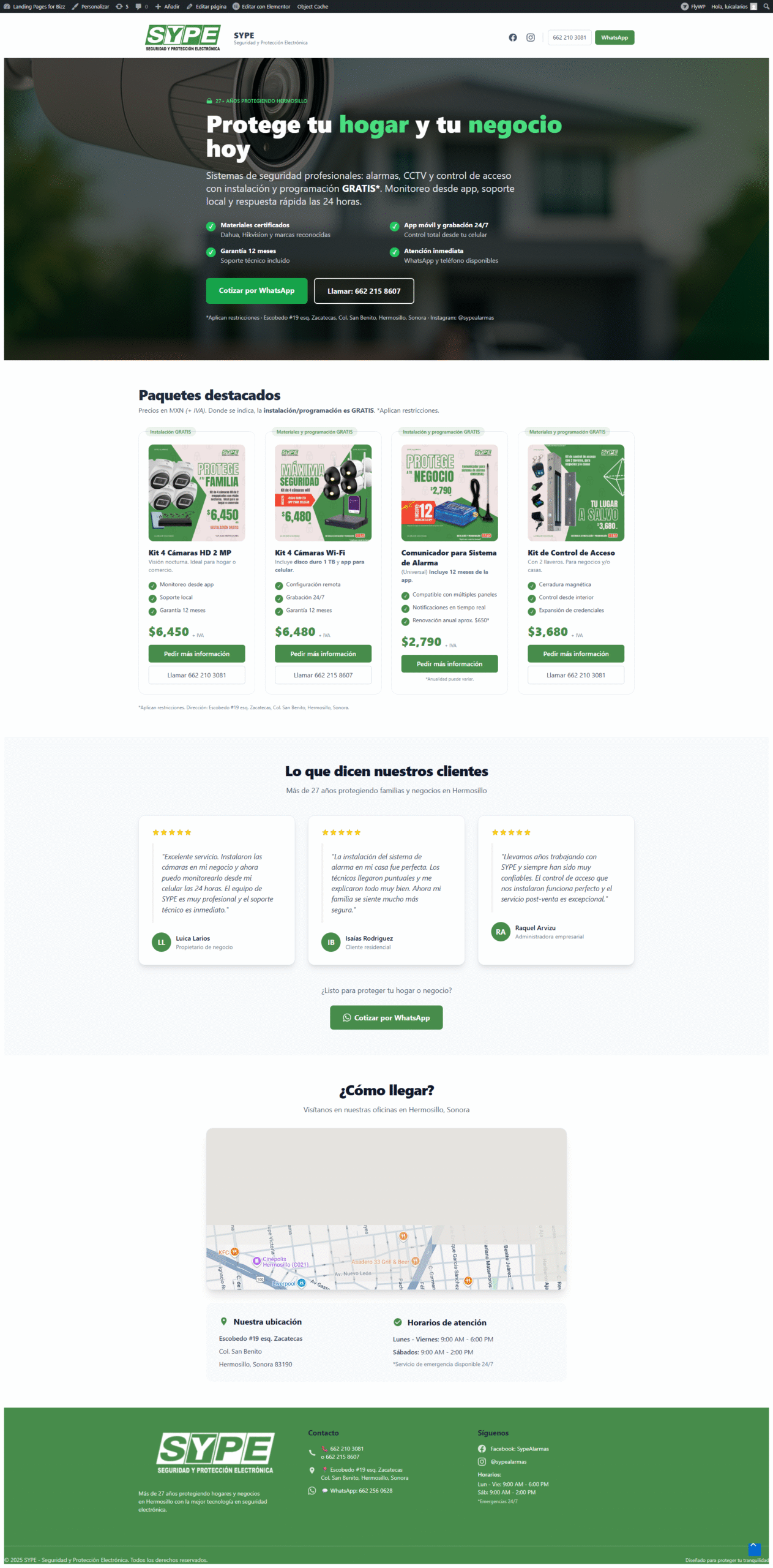 Landing Page Profesional